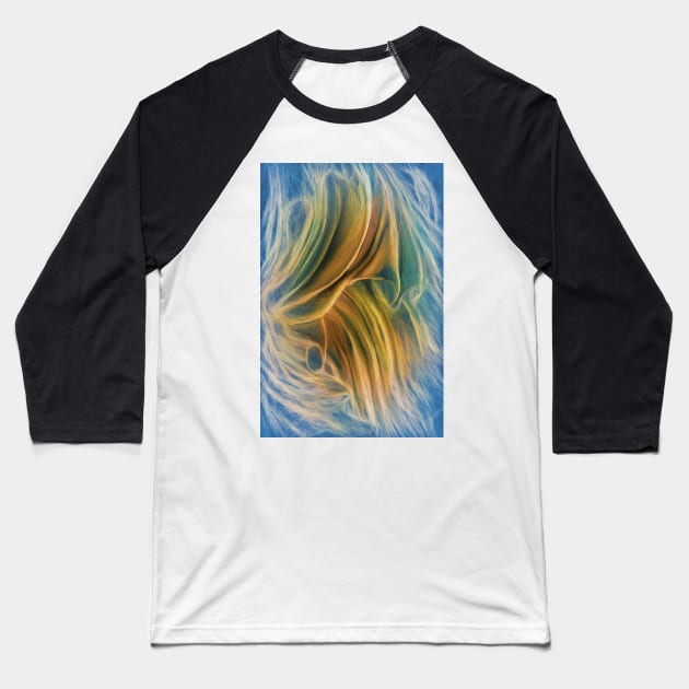 Arrhythmia And Blues Baseball T-Shirt by becky-titus